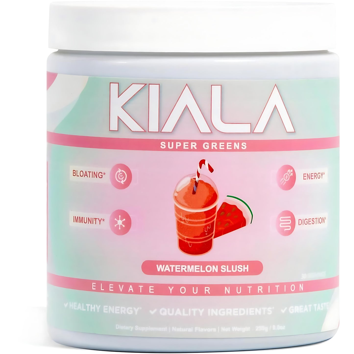Super Greens, Organic Greens Powder with Spirulina & Chlorella for Digestion, Gut Health, Immunity & Energy, Gluten Free, Vegan, Daily Support for Women, Watermelon Slush, 30 Servings